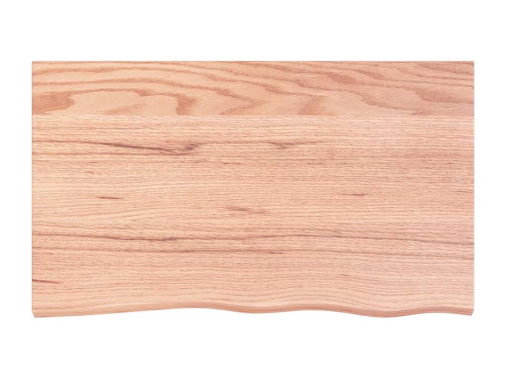 Etagère de vasque murale acier et bois de chêne massif MGNR30699