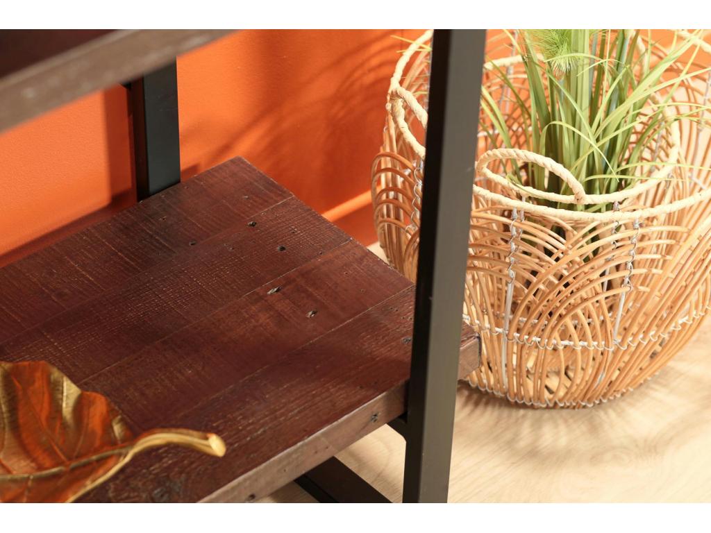 Bibliothèque Etagère bois recyclé Cosymeub NFPV49735