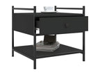 Table basse noire 50x50x50 cm bois d'ingénierie PJZW28123