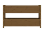 Jardinière Marron miel 112x25x66 cm Bois massif de pin IXOW62920