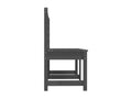 Banc de jardin gris 157.5cm bois massif de pin MTBA45701