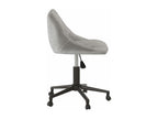 Chaise pivotante de bureau Gris clair Velours TIQZ34521
