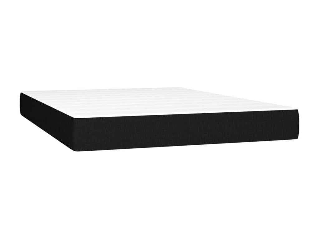 Sommier à Artigeo de lit avec matelas Noir 140x200 cm Tissu FZWC90634