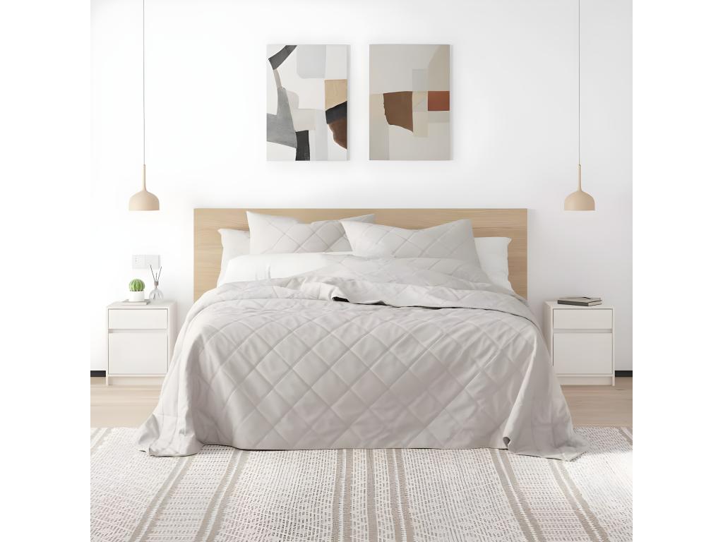 Table de chevet Blanc 40x31x50 cm Bois de pin massif WIOI95647