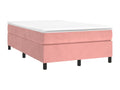 Sommier à Cosymeub de lit avec matelas rose 120x190 velours LQOY82969