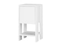 Table de chevet table de nuit avec 1 porte abattante coloris Blanc SAKL22470