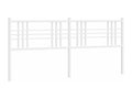 Tête de lit métal blanc 180cm CLEY90445
