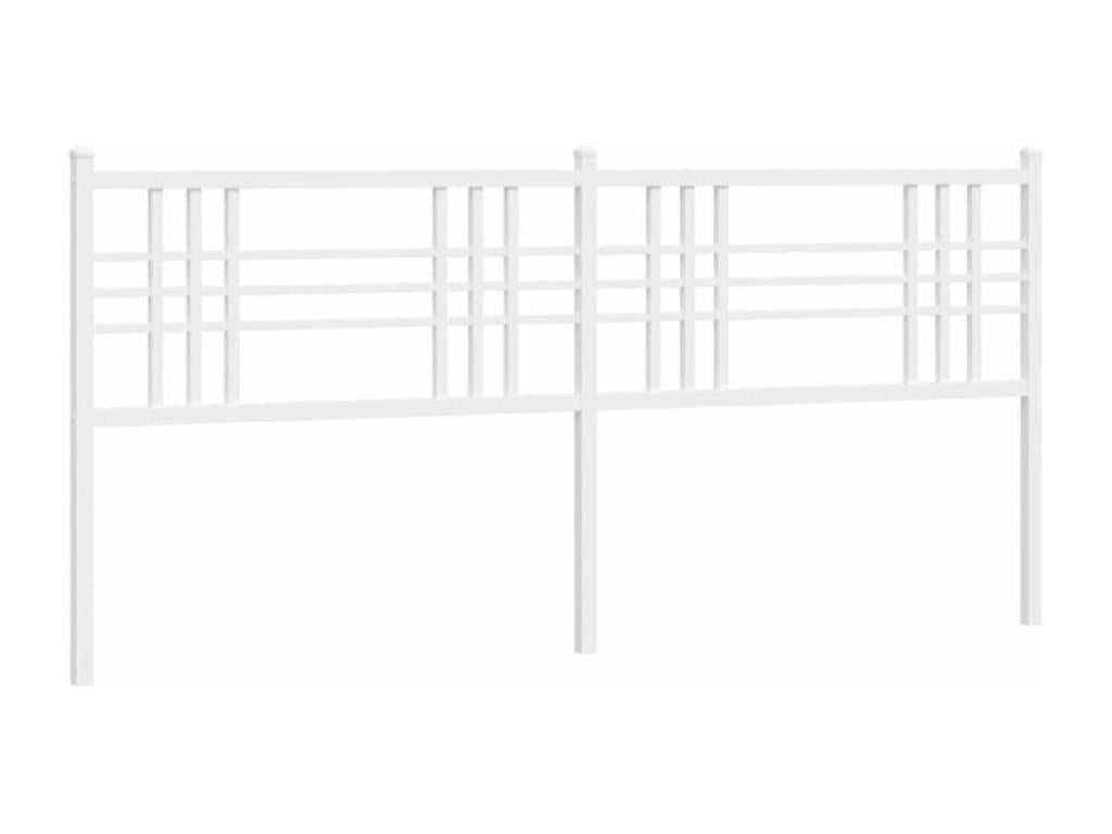 Tête de lit métal blanc 180cm CLEY90445