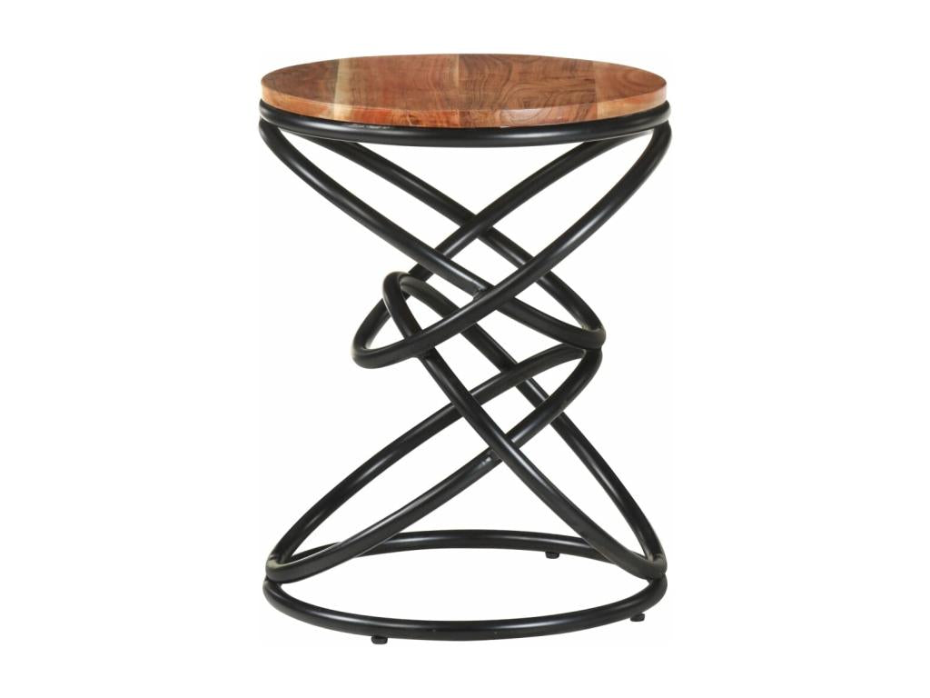 Table d'appoint 40x40x52 Bois d'Artigeo massif RVYK35273