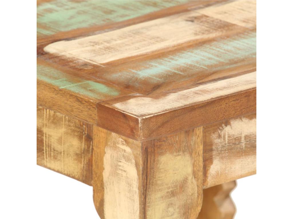 Table basse 40x40x40 cm Bois de récupération solide YMZZ00354