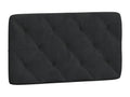 Coussin de tête de lit noir 80cm velours DNIQ47845