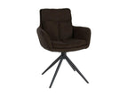 Fauteuil pivotant en tissu Cosymeub - Marron88.00 KXYW41401