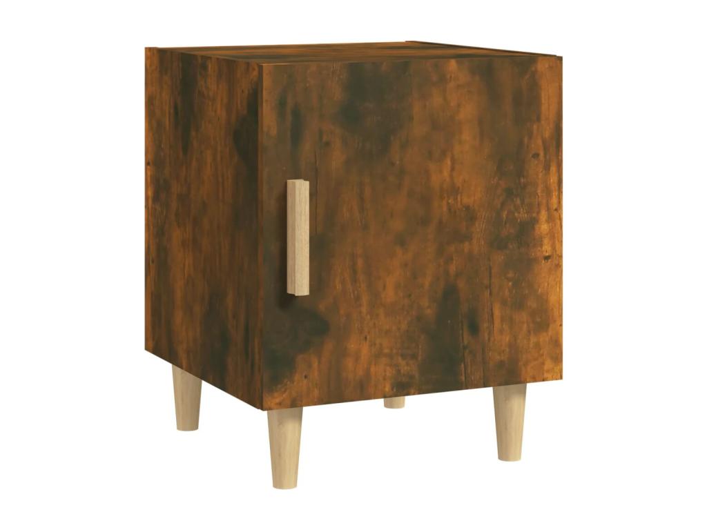Tables de chevet 2 pcs Chêne fumé Bois d'ingénierie VAFX38207