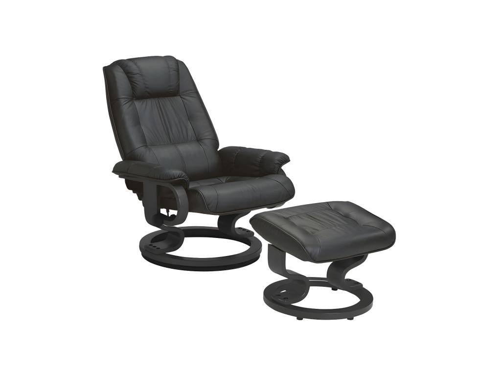 Fauteuil de détente Cuir Noir - Artigeo n 1 LOHA26143