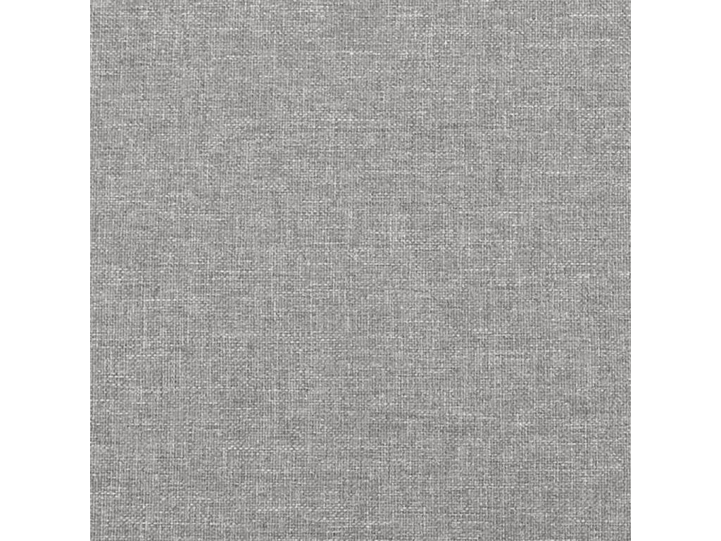 Cadre de lit avec tête de lit gris clair 120x190 cm tissu ZDIP44695