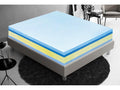 Matelas mémoire de forme - Haut 25 cm – mémoire 5 cm - Housse amovible 140x200 cm YAHC92208