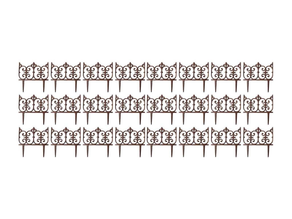 Bordure de jardin en fonte Cosymeub Lot de 24 XMZA08950