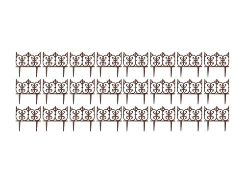 Bordure de jardin en fonte Cosymeub Lot de 24 XMZA08950