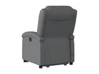 Fauteuil inclinable massant électrique gris similicuir USRG31881
