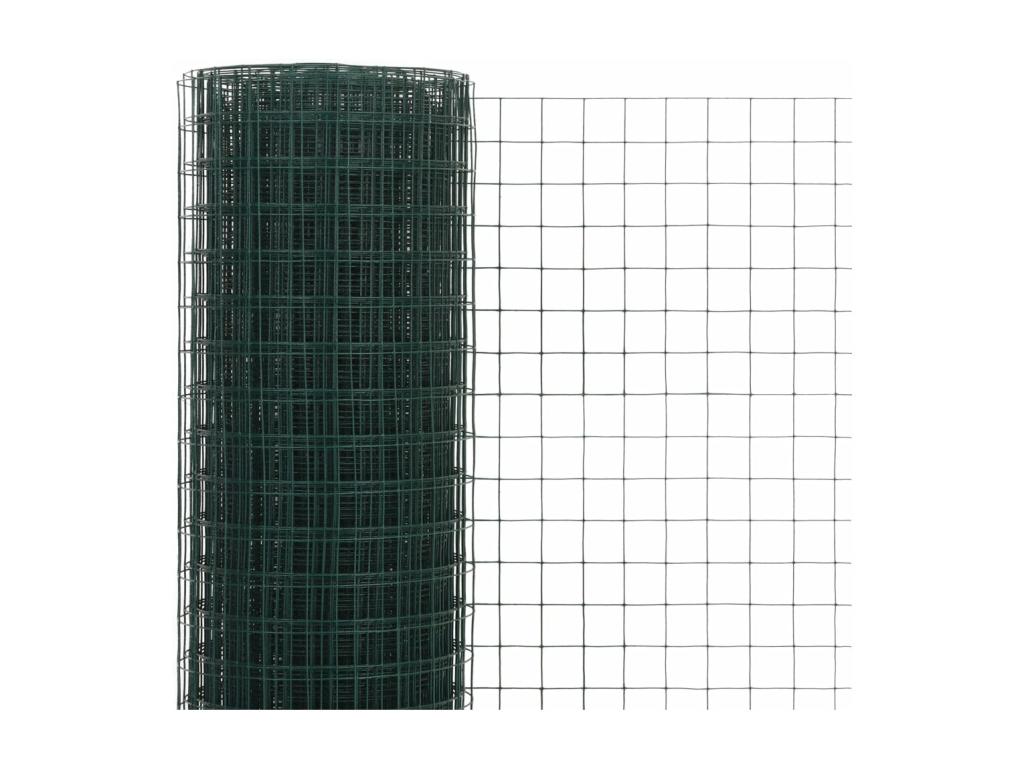 Grillage Acier avec revêtement en PVC 10x0.5 m Vert 2 DIHW67861