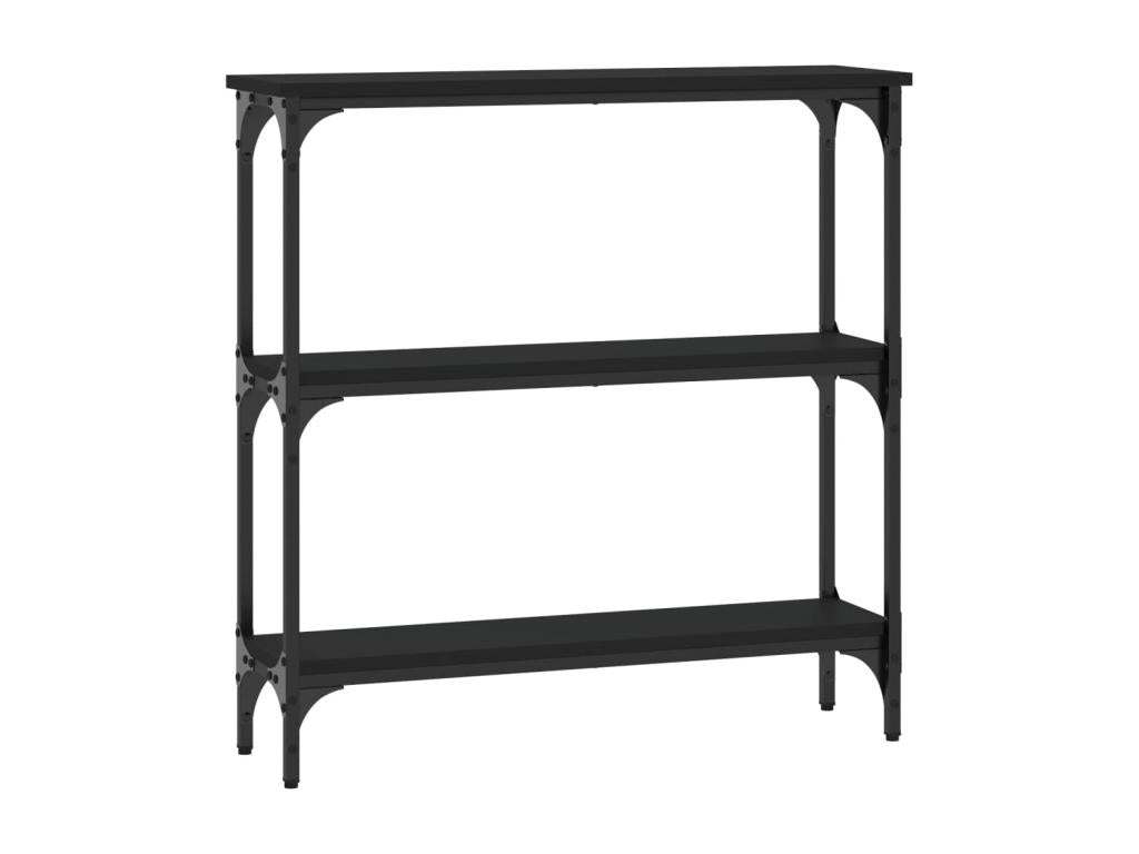 Table console noir 75x22.5x75 cm bois d'ingénierie JGZG98246