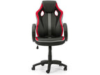 Fauteuil de Bureau réglable et inclinable Cosymeub tapissé en Similicuir Noir/Rouge WZZF00457