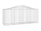 Paniers à gabions arqués 4 pièces 200x50x80/100 cm Fer galvanisé LBPB42746