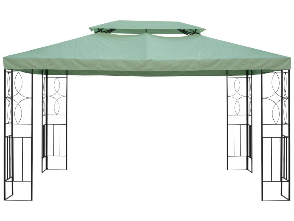 Toile de rechange pour pavillon tonnelle tente 3x4 m polyester haute densité 180 g/m² vert RODD72935