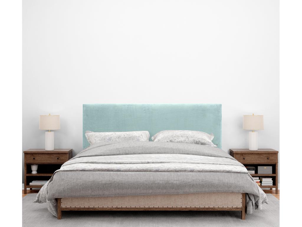 Artigeo Tête de Lit Velours Côtelé Uni 145x50 Lits 120/135/140 - Vert Artigeo BHHO70814