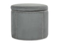 Banc / Ottomane Gris 56x56x48 cm - Artigeo QGNV84125