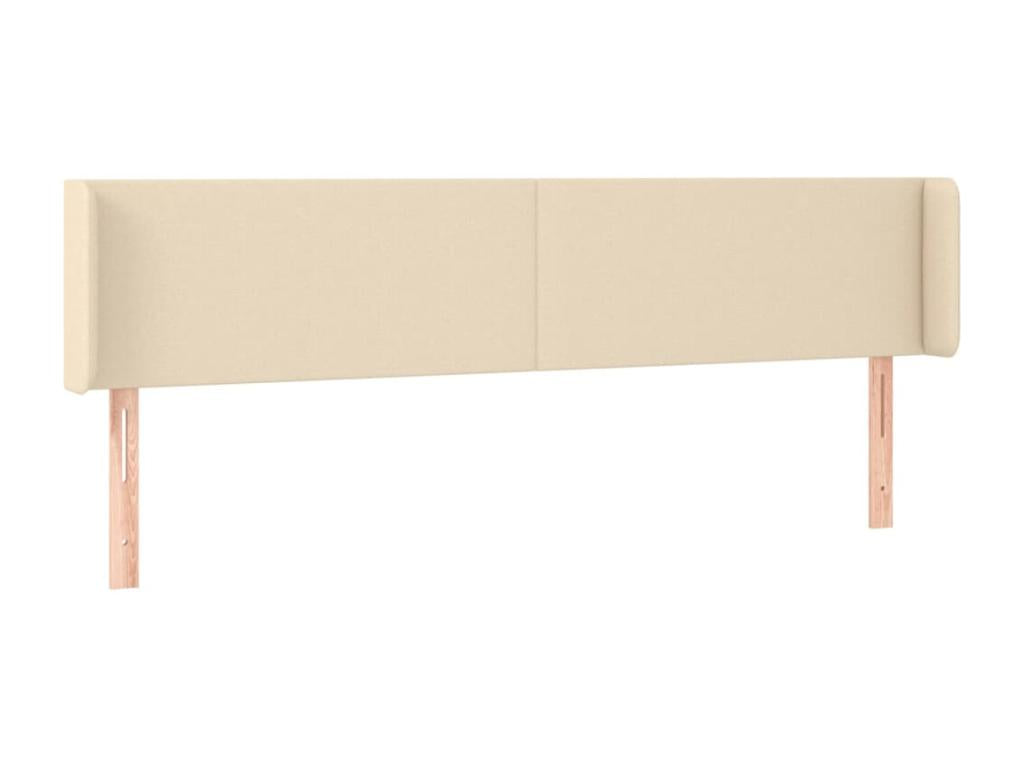 Tête de lit avec oreilles Crème 163x16x78/88 cm Tissu EYNF93508