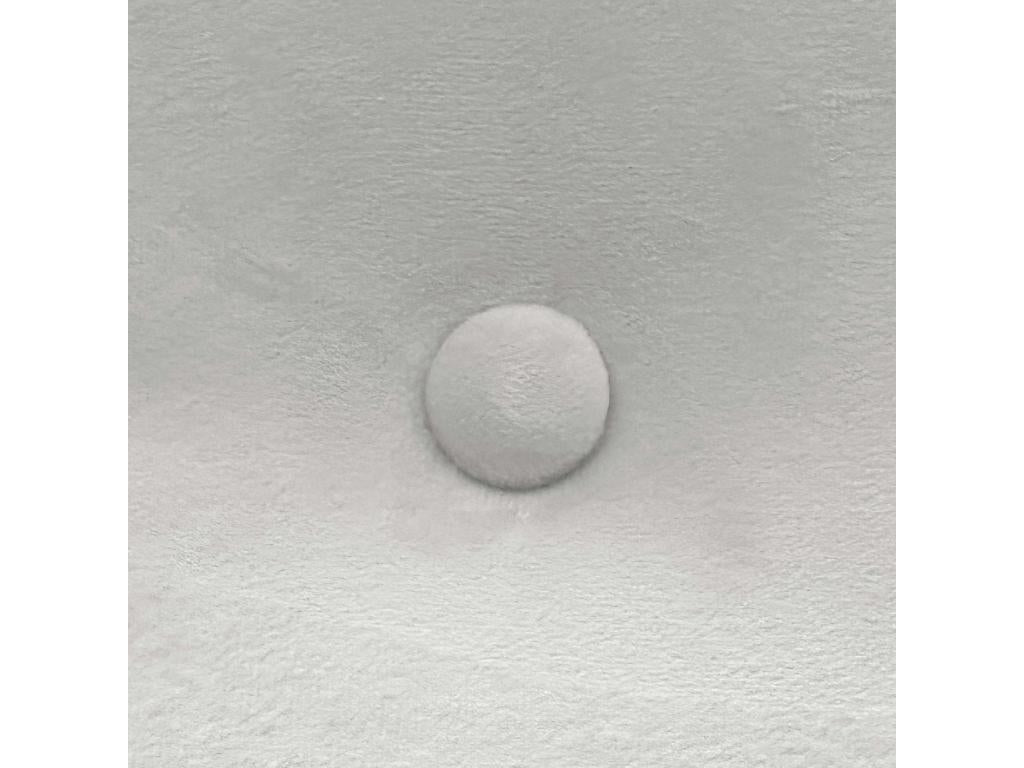 Cosymeub Tête de Lit Velours Lisse avec Boutons 90x50 Lits 80/90 - Blanc CDDF26788