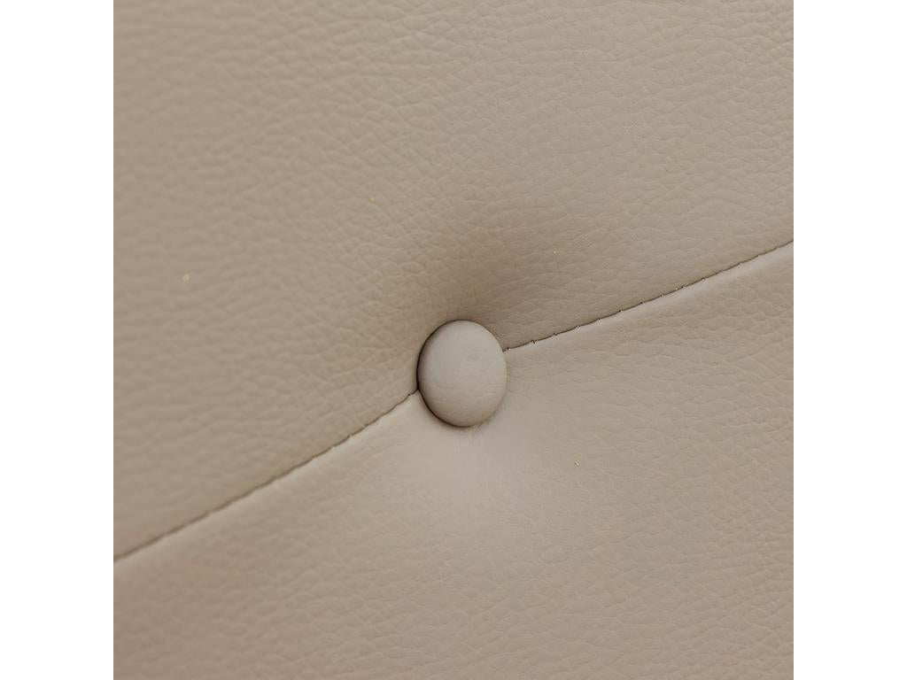 Tête de lit en simili-cuir coloris beige - longueur 110 x profondeur 4 x hauteur 55 cm XLVY70298