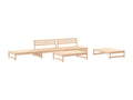 Salon de jardin 5 pcs bois massif de pin YKMG64931