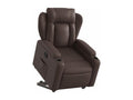 Fauteuil inclinable marron similicuir LNWP32509