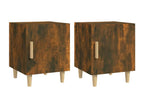Tables de chevet 2 pcs Chêne fumé Bois d'ingénierie VAFX38207