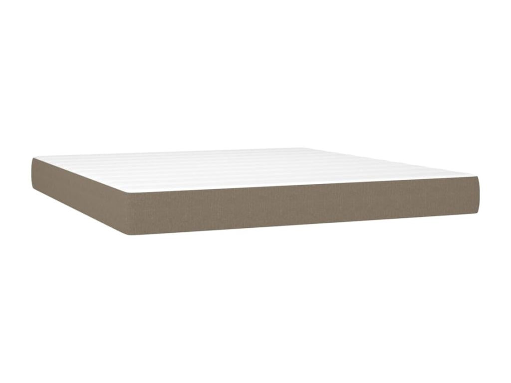 Sommier tapissier avec matelas et LED Artigeo 160x200 cm Tissu LJUJ78613