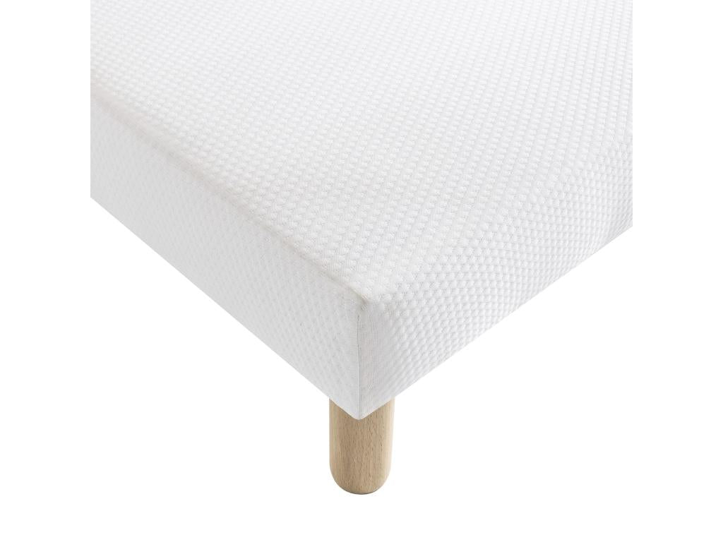 Sommier tapissier blanc 13 cm Lune - Artigeo 90x200 EVJW32501