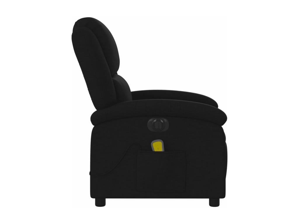 Fauteuil de massage inclinable électrique Noir Tissu VSCM53319