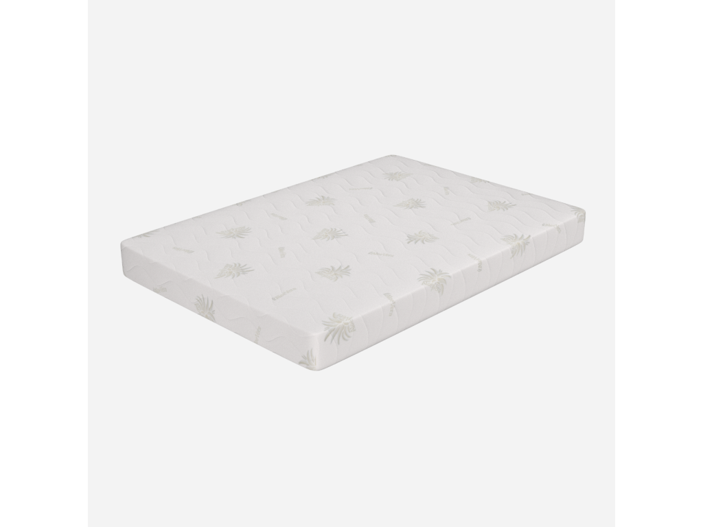 Matelas Cosymeub Mousse 140x190 hauteur 25 cm - Housse amovible revêtement Aloe Cosymeub - Premium SOTG95163