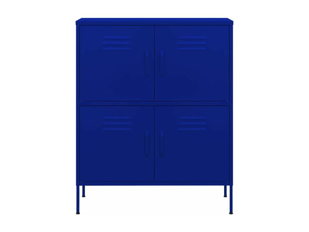 Armoire de rangement Bleu marine 80x35x101.5 cm Acier FIJN80795