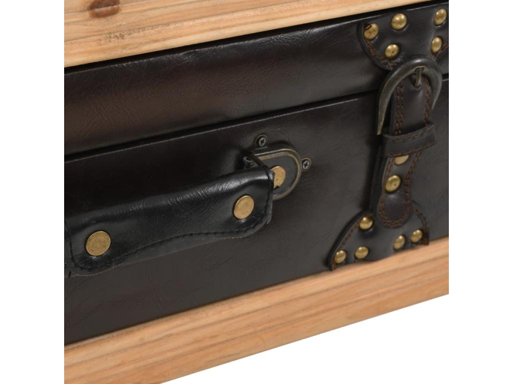 Table basse Bois massif de sapin 115x55x50 cm MCZJ86263