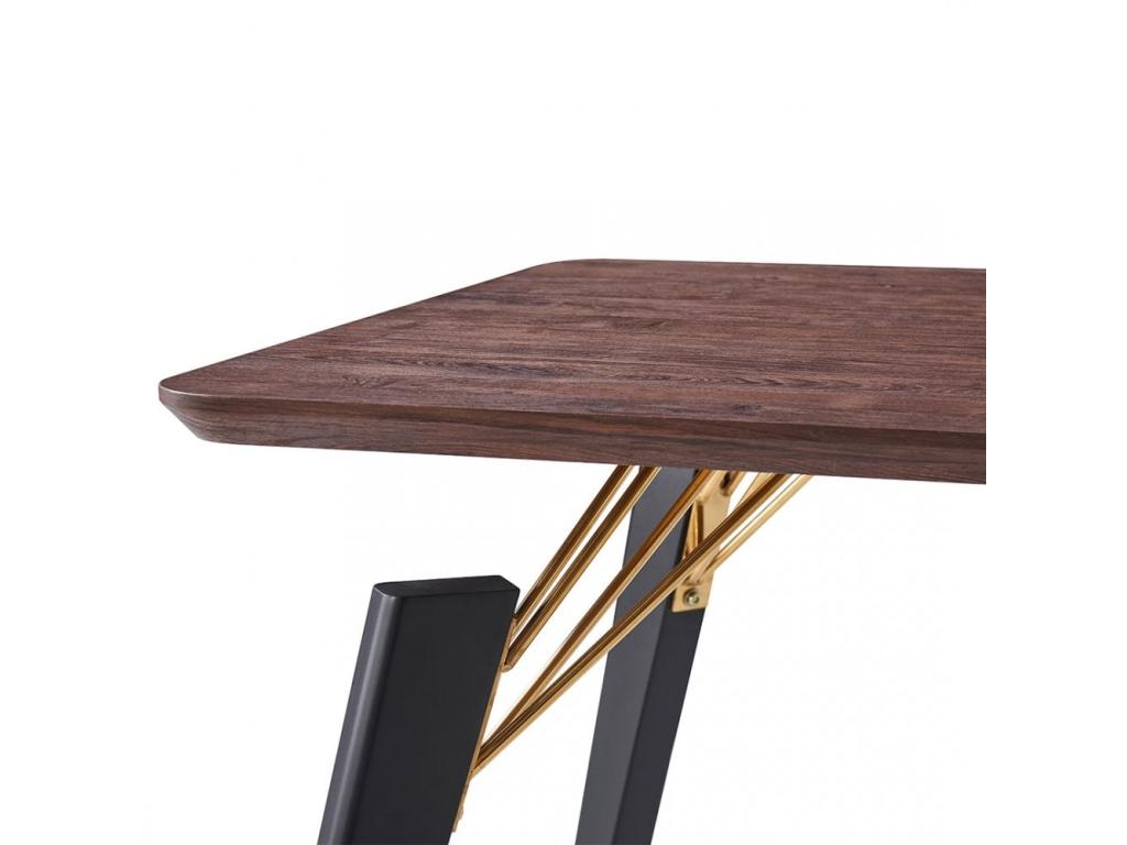 Cosymeub - Table à Manger Style Contemporain - Marron AVWU53156