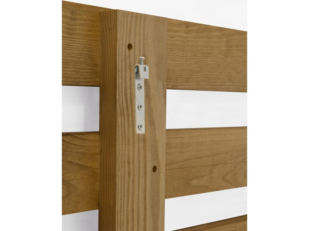 Tête de lit en bois de pin couleur vieilli 200x73cm - Cosymeub BGIK56735