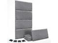 Cosymeub Lot de 8 panneaux muraux acoustiques auto-adhésifs en laine écologique protection absorbante contre les chocs Gris 60x50 cm x8 NQBF35623