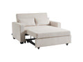 Canapé droit convertible velours côtelé 2 places beige Cosymeub ONKM95478