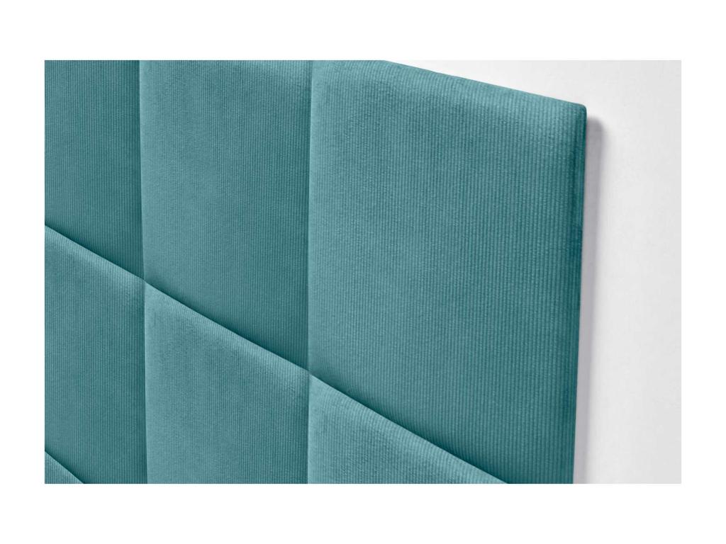 Cosymeub Tête de lit rembourrée en velours tricoté de qualité Cosymeub inférieure composée de panneaux autocollants interchangeables turquoise 110 cm BVRR74191
