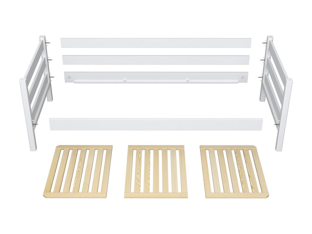 Lit banquette en bois - avec tiroir N01 Noir / Chêne Naturel 100x190 VACB04895