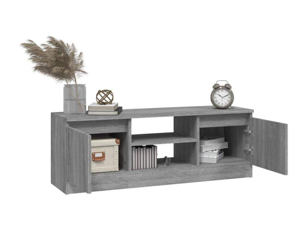 Meuble TV avec porte Artigeo gris 102x30x36 cm PGBX87076