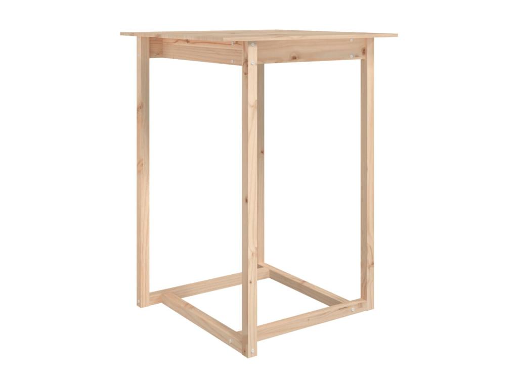 Table de bar 80x80x110 cm Bois massif de pin CLUI45025